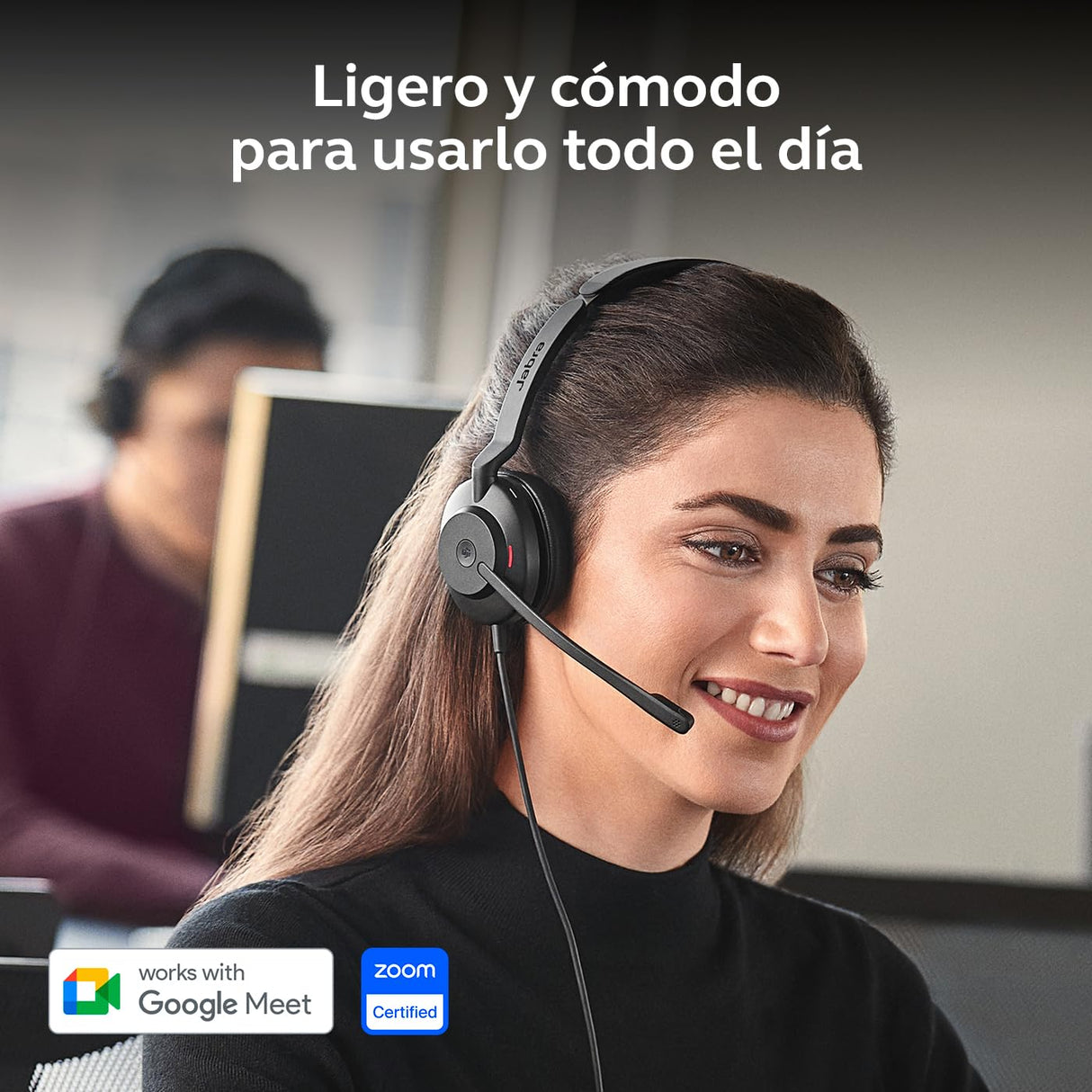Jabra Evolve2 30 SE - Auriculares con Cable para micrófono con cancelación de Ruido, cancelación de Ruido