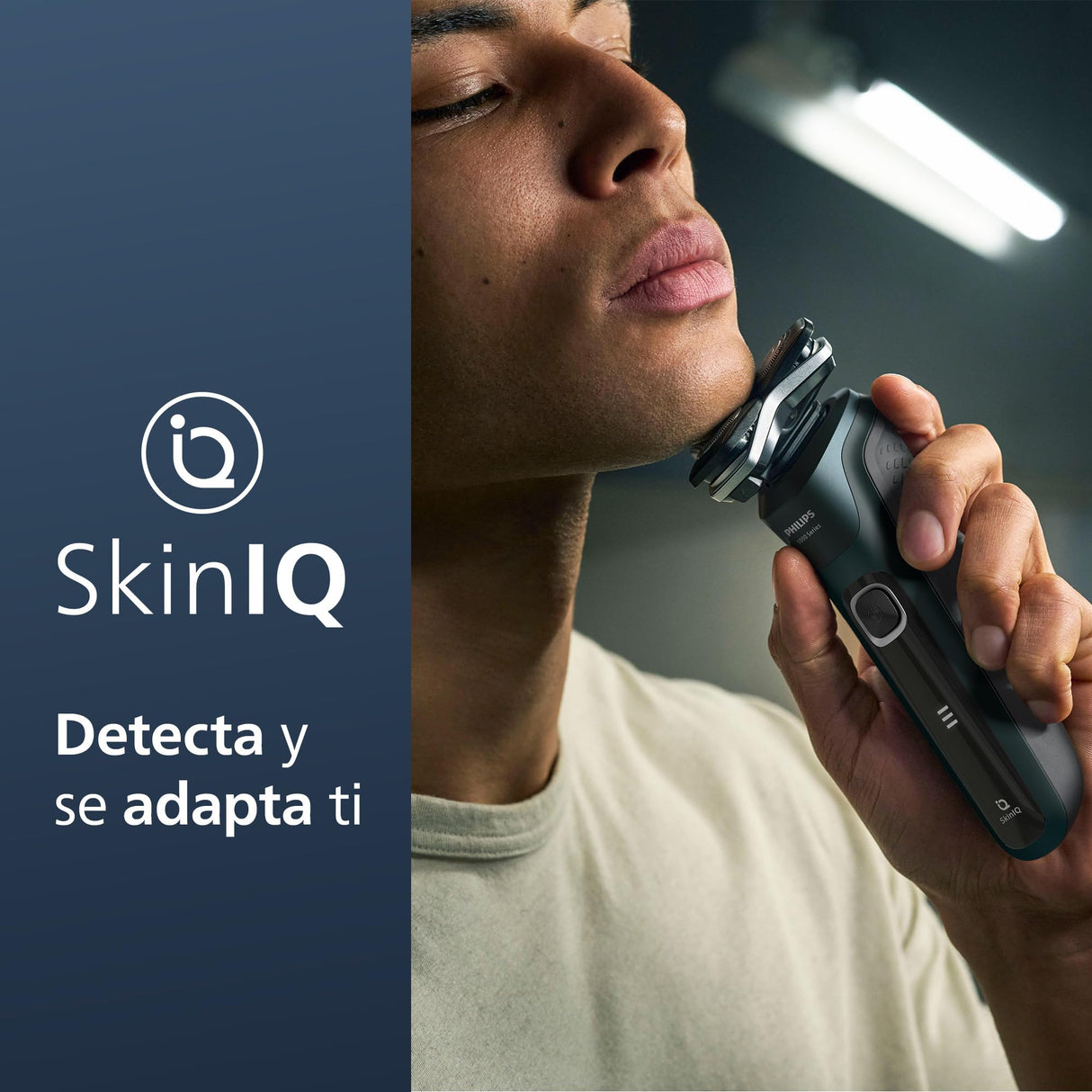 Philips Serie 5000 Afeitadora Eléctrica Hombre, Máquina de Afeitar Barba con Recortadora, 45 cuchillas, Cuida la piel, 60min de uso, En Seco y Húmedo, Recargable, Funda, Base Carga, S5884/35, Verde