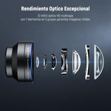 NEEWER HD 65mm Telefoto Phone Camera Lens con Parasol Solo para 17mm Rosca Placa Trasera Phone Cage Case, 1,7X Zoom Accesorio Lente Compatible con iPhone 16, 15, S25, S24 Ultra, Android, LS-66