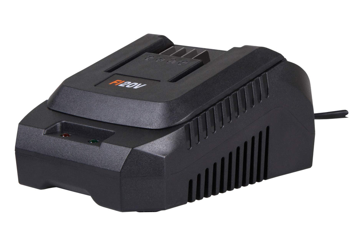 FERM Taladro inalámbrico industrial, FI20 V, 50 Nm, motor de 4 pines, incluye 2 baterías de 2,0 Ah y maletín de almacenamiento