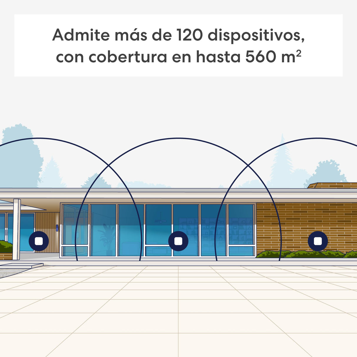 Router wifi de malla eero 7 de Amazon (último modelo): doble banda con Wi-Fi 7, compatible con velocidades de red de hasta 2,5 Gb/s y cobertura en hasta 560 m² (pack de 3)