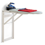 Tabla de Planchar de Pared, 633 STIRO Jolly, Madera – Plegable – Acabado Blanco «Ar-It el corazón de la Madera»