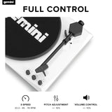 Gemini TT-900BB Stereo Turntable Music System - Belt Drive - Bluetooth input - Dual 50 Watt Stereo Speakers - Includes 45 Adapter (White)