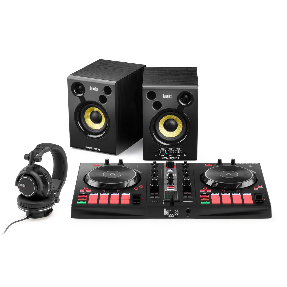 Hercules DJ Essentials Kit – Kit todo en uno para aprender a pinchar – Software y tutoriales incluidos