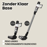 Zeegma ZONDER KLAAR Base Aspirador Vertical sin Sable 250W, Funcionamiento hasta 55 min., 3 Modos de Funcionamiento, Cepillo Eléctrico LED Tecnología Smart Sensor de Polvo, Función de Limpieza