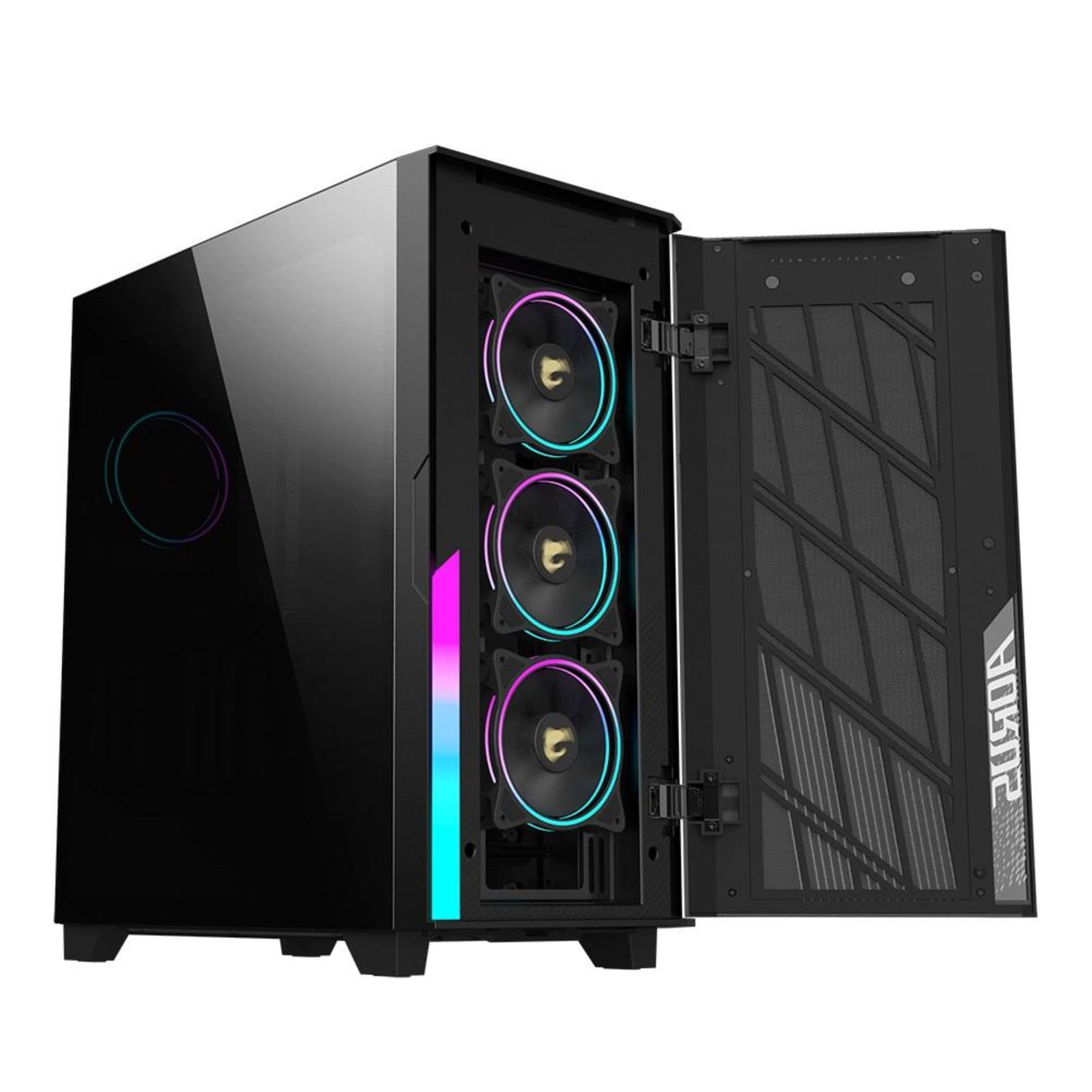 Gigabyte Aorus C500 - Caja ATX de Torre Media de Cristal, Negro, Panel TG, sin Fuente de alimentación