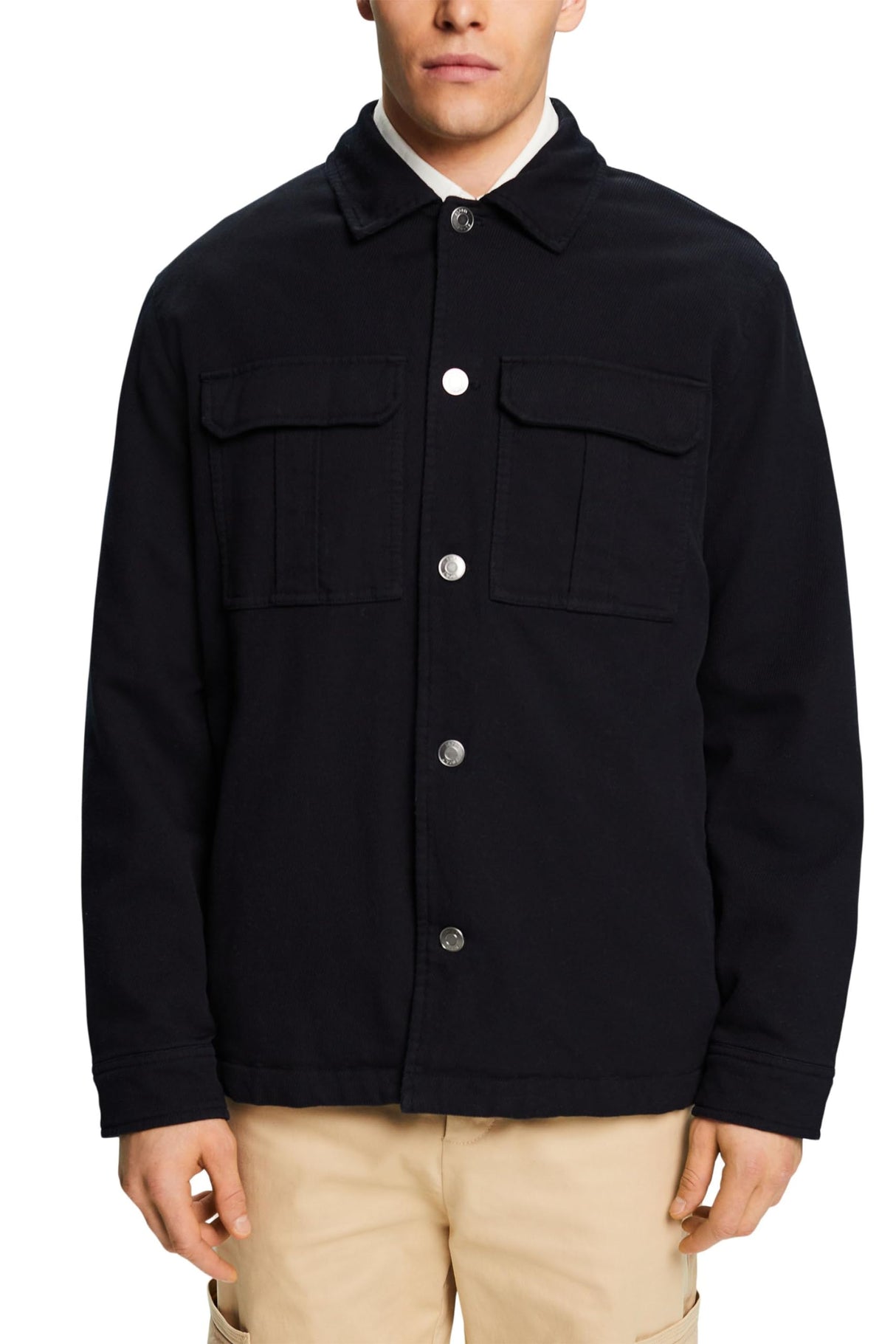 ESPRIT 103EE2G317 Chaqueta, 001/BLACK, L para Hombre