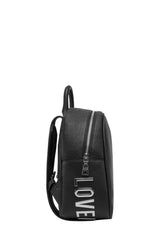 Moschino Borsa Donna Love zaino ecopelle nero/nikel BS25MO31 JC4030PP1MLT000B, Negro, medium
