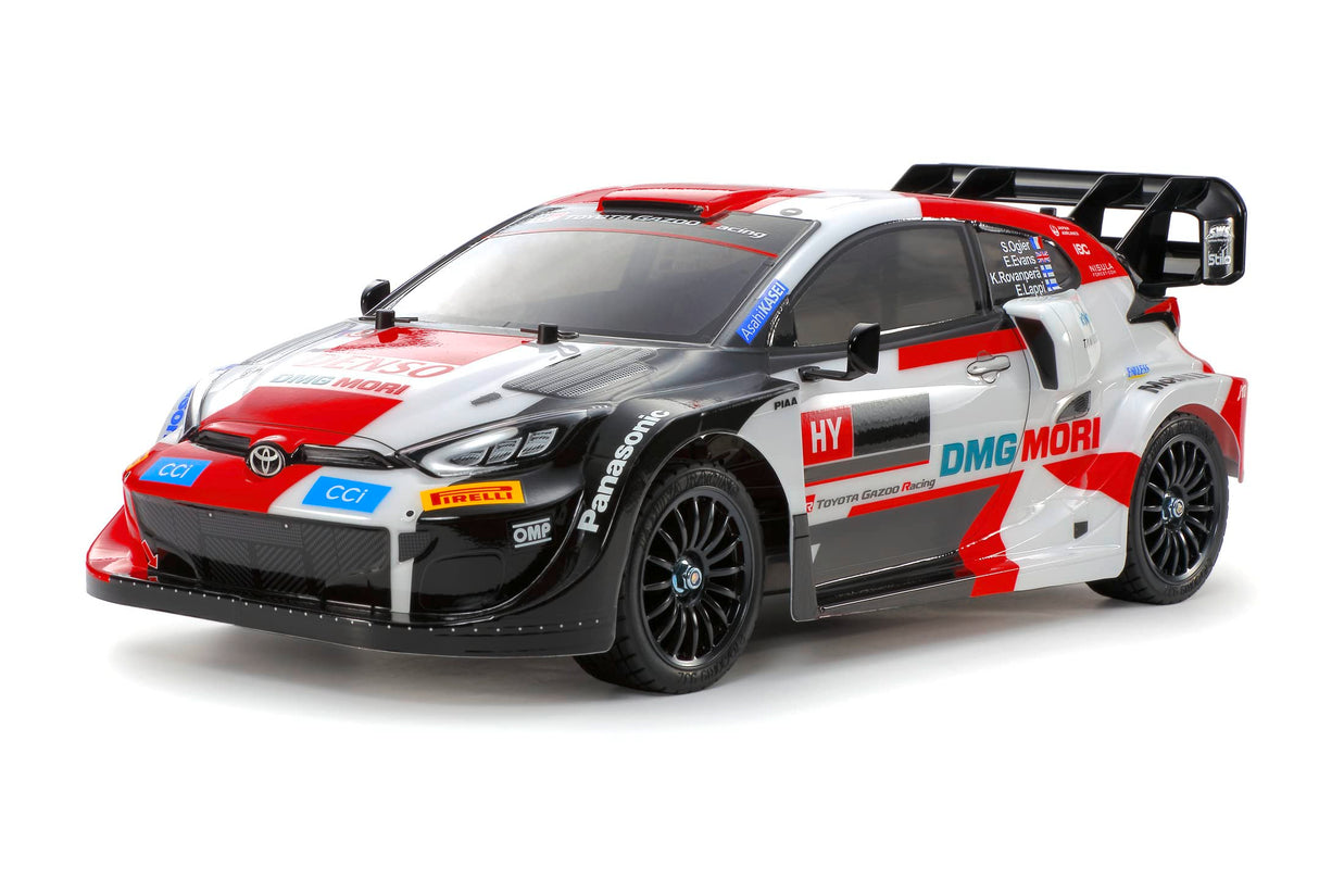 Tamiya 58716 1:10 RC Toyota Yaris Rally 1 Hyb. TT-02 - Coche teledirigido, vehículo, modelismo, ensamblaje, Hobby, Kit RC, sin Pintar