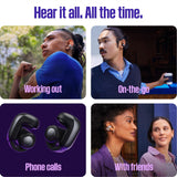 Bose Ultra Open Earbuds, Auriculares inalámbricos de Alta Gama y fidelidad, Auriculares Bluetooth intraurales, Diseño de Moda Abierto, hasta 48 h de autonomía, Moonstone Azul - Edición Limitada