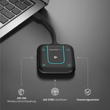 Vivitek LauncherPlus - Dispositivo USB Plug and Play (2,4 GHz y 5 GHz, encriptación AES-256, ISO27001), Color Negro