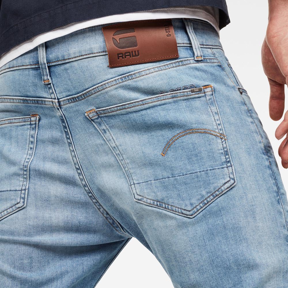 G-STAR 3301 Slim Jeans Vaqueros, Azul (Lt Indigo Aged 51001-8968-8436), 33W / 34L Hombre