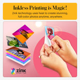 KODAK Smile+ Cámara Digital instantánea 2-en-1 y Impresora Bluetooth - 10MP, Lente giratoria con Efectos, Fotos Adhesivas Zink 2x3”, Imprime Desde App en Dispositivos Inteligentes - Fucsia