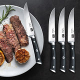 SHAN ZU - Juego de cuchillos de cocina con bloque, 14 piezas, profesional de alto carbono alemán, juego de cuchillos con sacapuntas, juegos de cuchillos para cocina con bloque