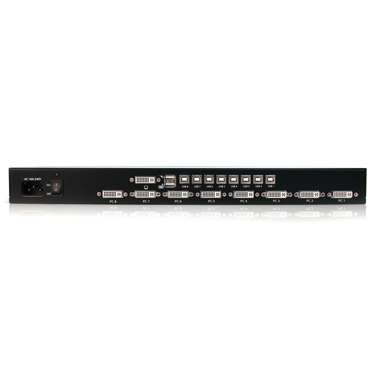 StarTech Switch KVM DVI USB 8 Puertos para Rack 1U, hasta 1920x1200