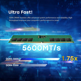 Transcend Módulo de Memoria DDR5 5600MHz CL46 (2Rx8) 48GB para Escritorio - JM5600ALE-48G