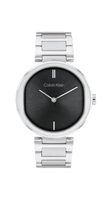 Calvin Klein Reloj Analógico de Cuarzo para Mujer Colección CK Sensation con Correa de Acero Inoxidable Plateada - 25200249
