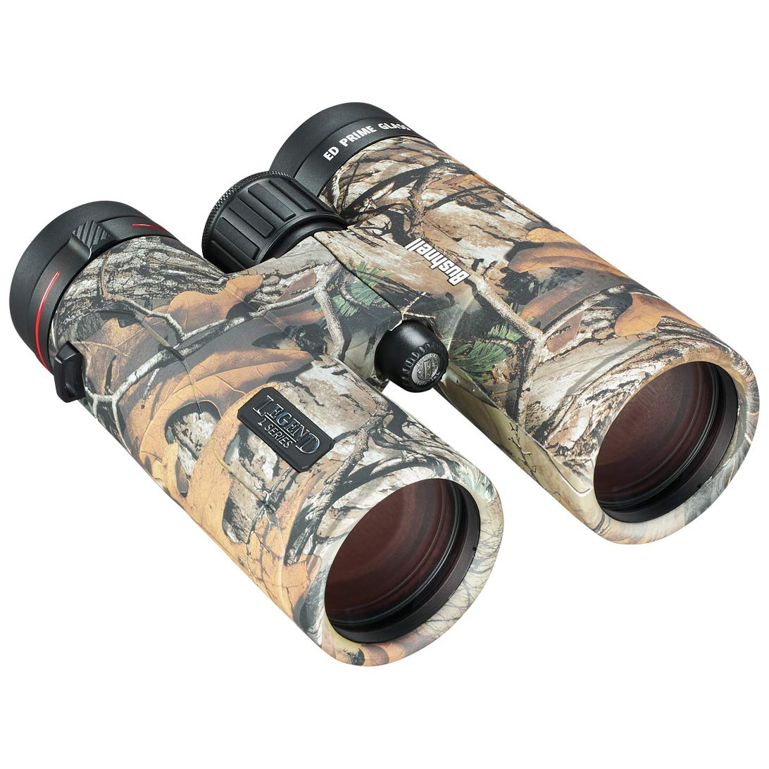 Bushnell - Legend L-Series Binocular - 10x42 - Realtree - Prisma de Techo - Rainguard HD - Recubrimiento de banda ultra ancha - Cristal ED - 198105