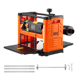VEVOR Cepilladora Eléctrica de 3 Cuchillas, Mesa de Trabajo de 33 cm de Ancho, 2000 W 23500 RPM Moto Potente, Rodillo Doble, Protección Contra Sobrecargas, 2 Velocidades, para Madera Dura/Blanda