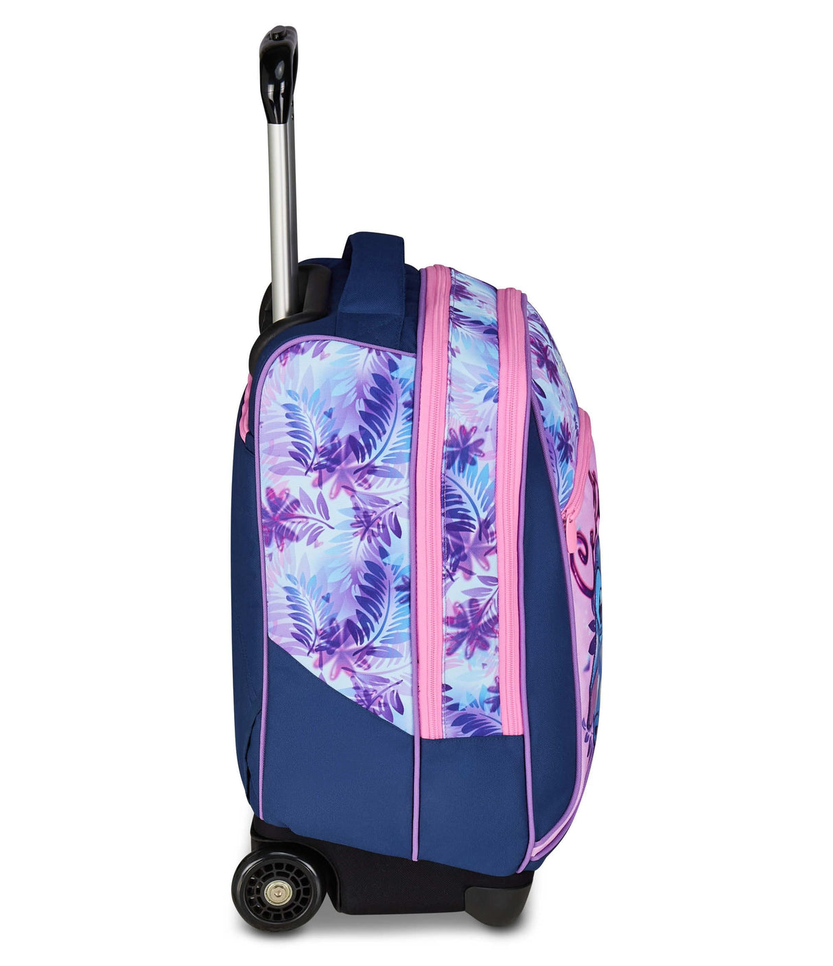 Seven Big Trolley Lilo & Stitch Escuela Fija, Violeta, 2 en 1, Doble Uso, Trolley y Mochila, Escuela Primaria, Niña, violeta, Talla única, Casual