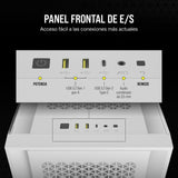 CORSAIR 5000D Core Airflow Caja para PC ATX Torre Media - Sin Ventiladores Incluidos - Panel Lateral de Cristal Templado - Diseño de Gran Flujo de Aire - para Radiadores de 360 mm - Blanco