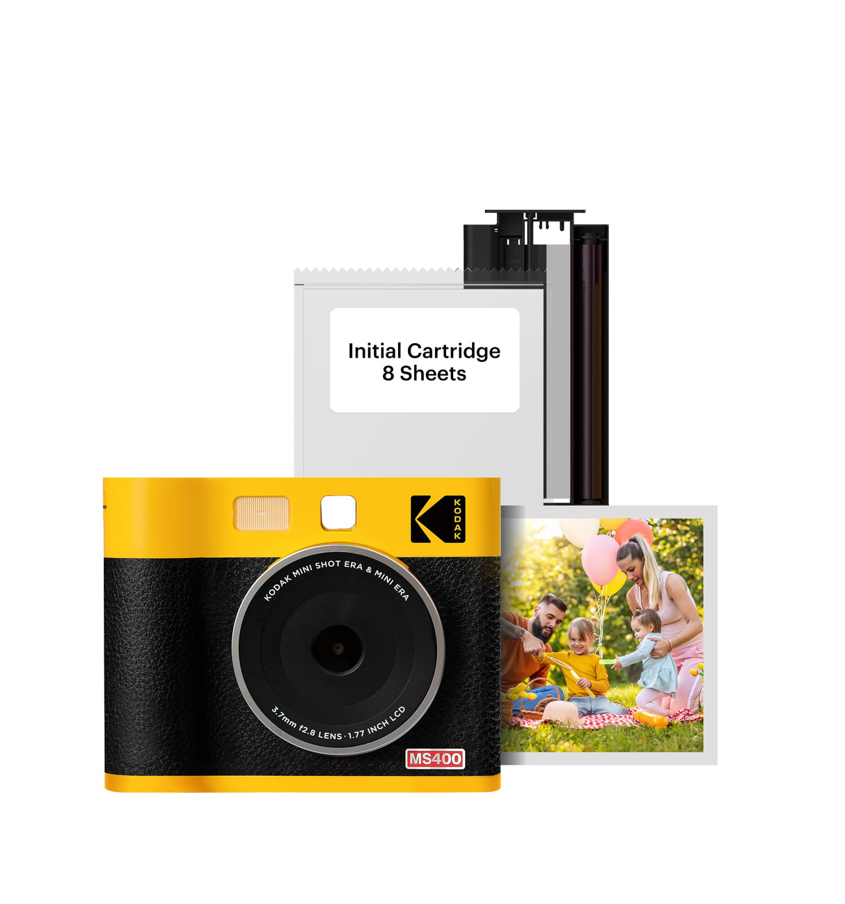 Kodak CAM Shot Mini 1 - Cámara compacta Amarilla para capturar Tus Recuerdos