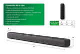 Philips TAB5109 Barra de Sonido 2.0-2 Canales de 120W, DTS Virtual X, Bluetooth 5.4, HDMI ARC, conexión óptica y conectividad USB - Gris Oscuro