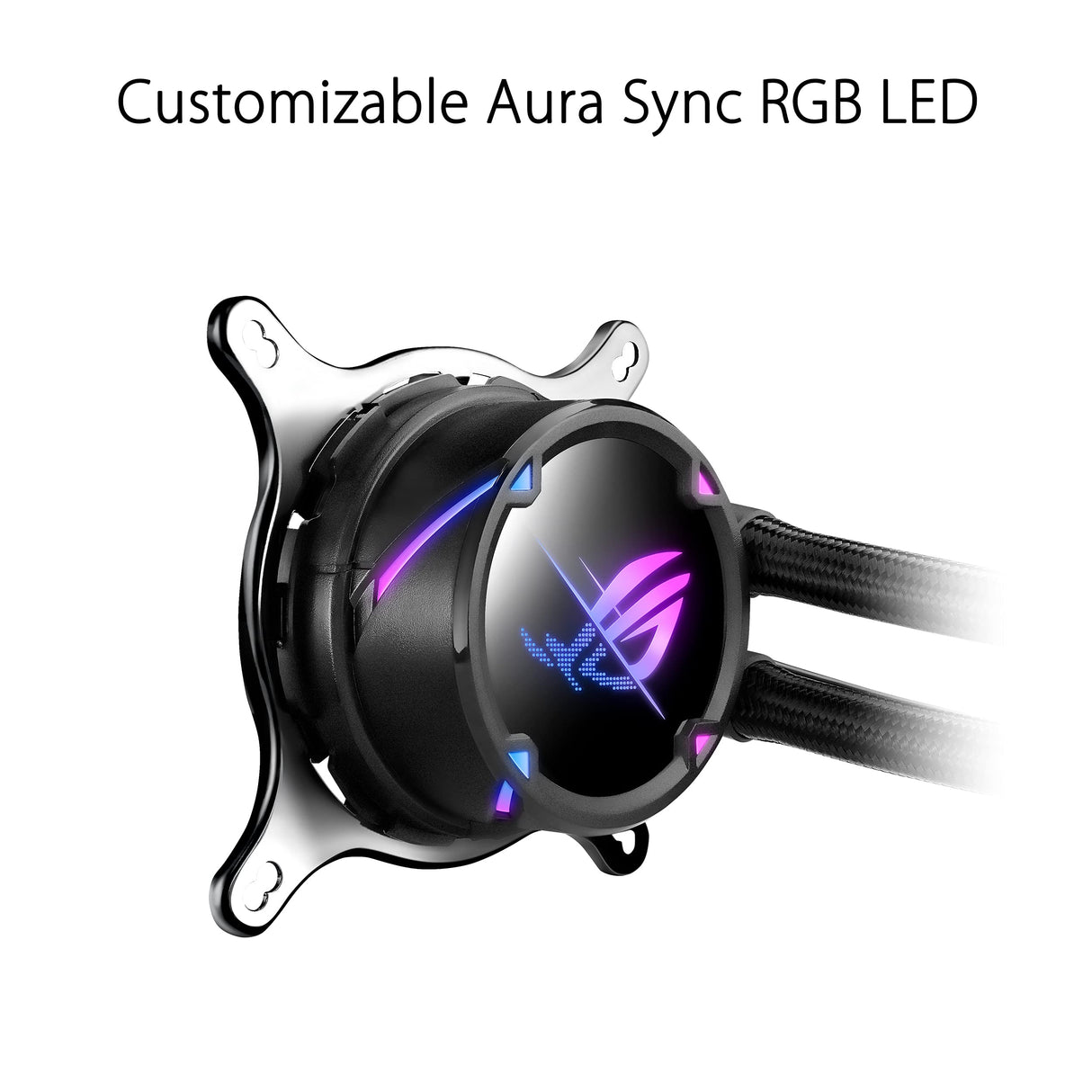 ASUS ROG Strix LC II 360 - Sistema de refrigeración líquida todo en uno para la CPU con Aura Sync (soporte IntelLGA y AMD AM4/TR4 y tres ventiladores de radiador ROG de 120 mm)