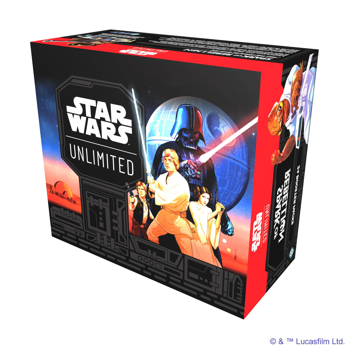 Star Wars, Unlimited TCG Spark of Rebellion Booster Display (24 sobres de ampliación), Juego de cartas coleccionables, versión inglesa