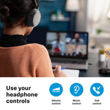 Sennheiser ACCENTUM Edición Especial - ACCENTUM Auriculares Bluetooth BTD 600 - Duración de la batería de 50 Horas, tecnología híbrida ANC, dongle con Adaptador USB-A/USB-C - Negro/Cobre