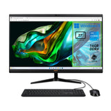 Acer Aspire C27-1800 - Ordenador Fijo Todo en uno, PC de sobremesa, procesador Intel Core i5-12450H, RAM 16GB DDR4, 1TB SSD, Pantalla de 27" IPS FHD LED LCD, Intel UHD, Wifi, Webcam, Windows 11 Home