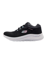 Skechers Arch Fit 2.0 Rainy Days, Zapatillas Mujer, Black Mesh/Multi Trim, 37 EU