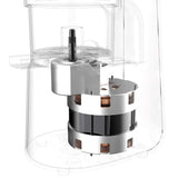 Imetec Succovivo Pro 2000 - Licuadora de prensado en frío, Extractor de Zumo, Extracción Lenta 48 RPM, 2 filtros de jugo, Accesorio para Granizados y Sorbetes, Kit para Máscaras de Belleza