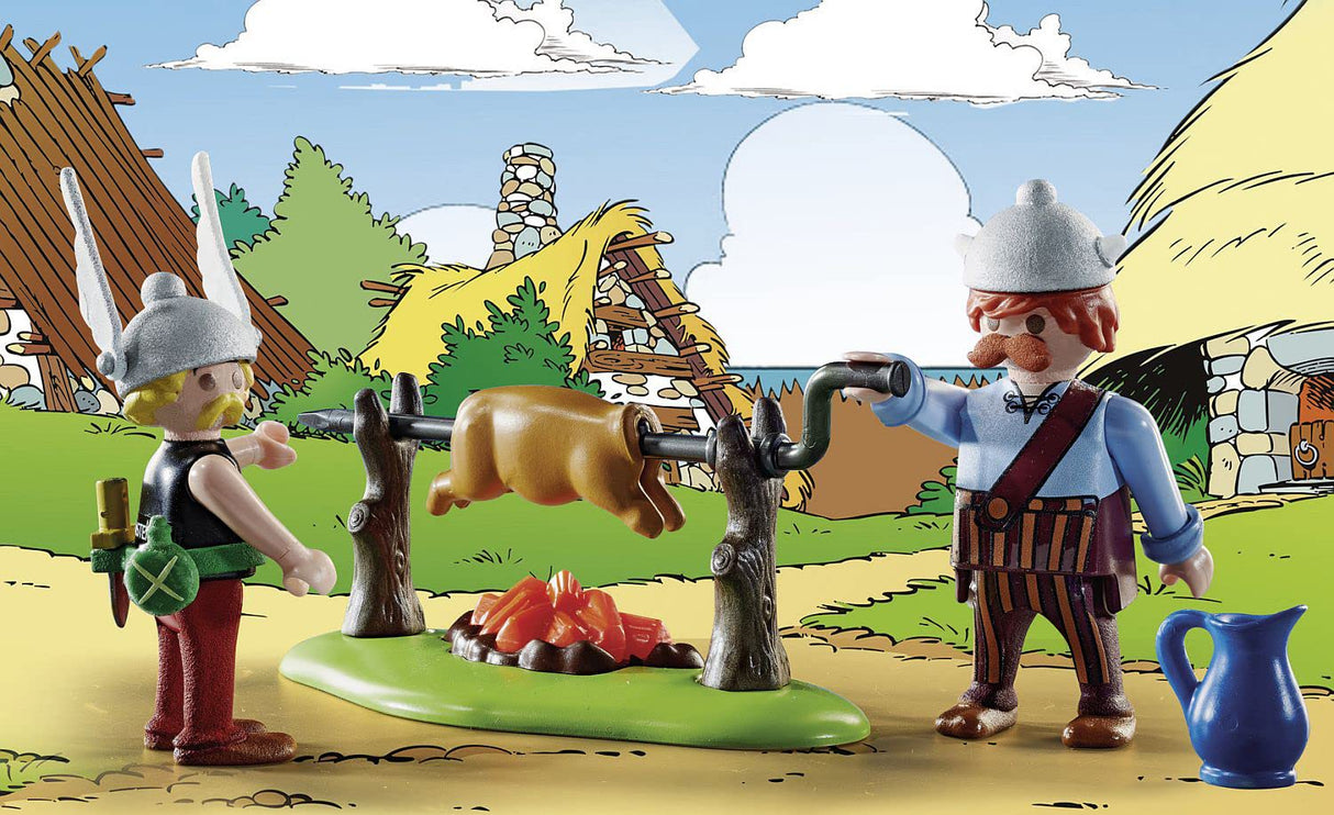PLAYMOBIL 70931 Asterix Banquete de la Aldea, Juguetes para niños a Partir de 5 años, Multicolor