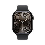 Apple Watch Series 10 GPS + Cellular Smartwatch con Caja de Titanio Pizarra de 46 mm y Correa Deportiva Negro - Talla S/M. Monitor de entreno, App ECG, Pantalla Retina Siempre Activa