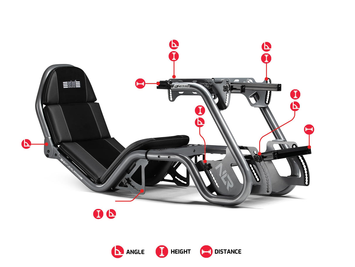 Next Level Racing F-GT Pro Racing Cockpit - Grey Edition