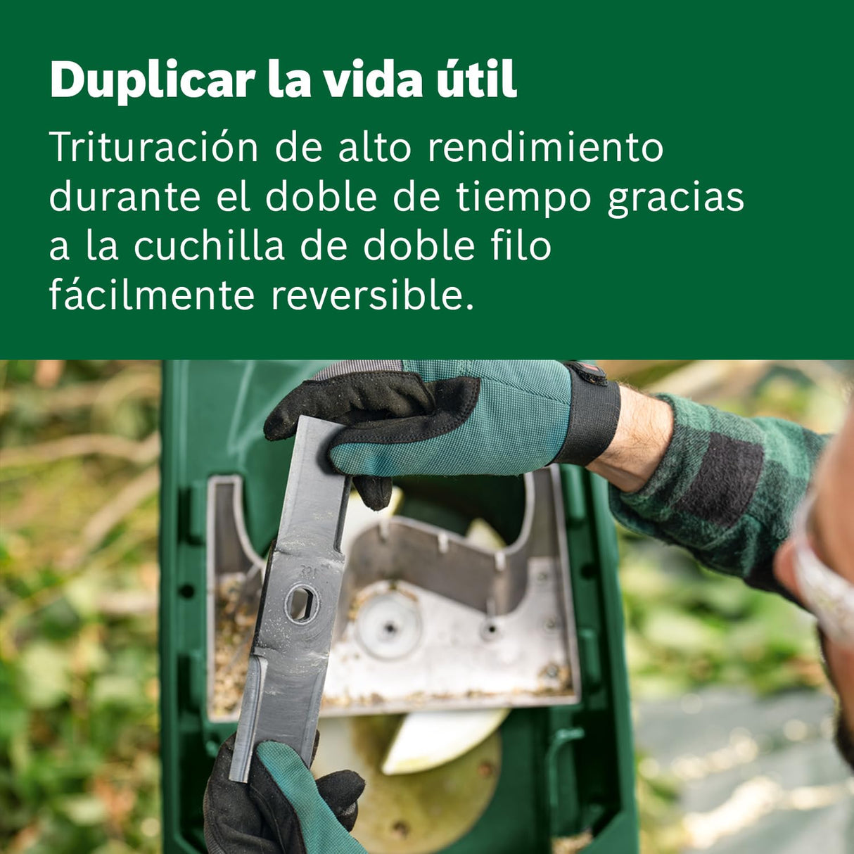 Bosch biotrituradora AXT Rapid 2000 (para triturar eficazmente los residuos del jardín; potente motor de 2000 W)