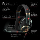 EPOS Auriculares para juegos H6Pro con micrófono, acústica abierta, diadema ligera, cómoda y duradera, para PC, Mac, PS4, PS5, Xbox Series X, Xbox One, Nintendo Switch (verde)