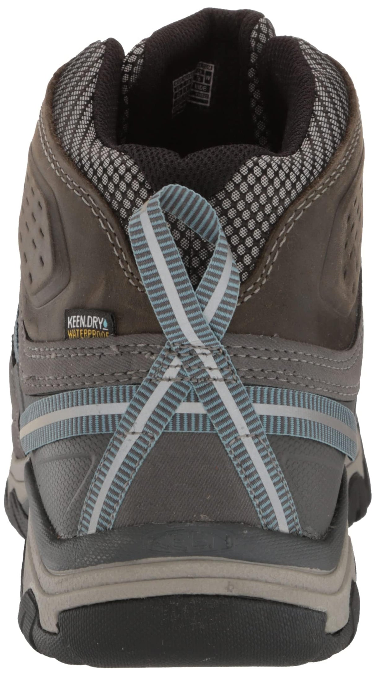 KEEN Targhee 3 Mid Waterproof, Zapatos para Senderismo Mujer, Gris (Magnet/Atlantic Blue), 37.5 EU