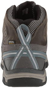KEEN Targhee 3 Mid Waterproof, Zapatos para Senderismo Mujer, Gris (Magnet/Atlantic Blue), 37.5 EU