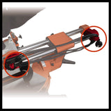 Einhell Ingletadora telescópica dual TE-SM 2534 Dual (1800 W, hoja de sierra Ø 250 mm, ancho de corte 310 mm, arranque suave, cabezal de sierra basculante, láser, luz LED)