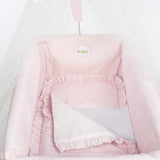 La Nina- Cuna con Dosel Topito Rosa muñecas, Color (Diset 65052)