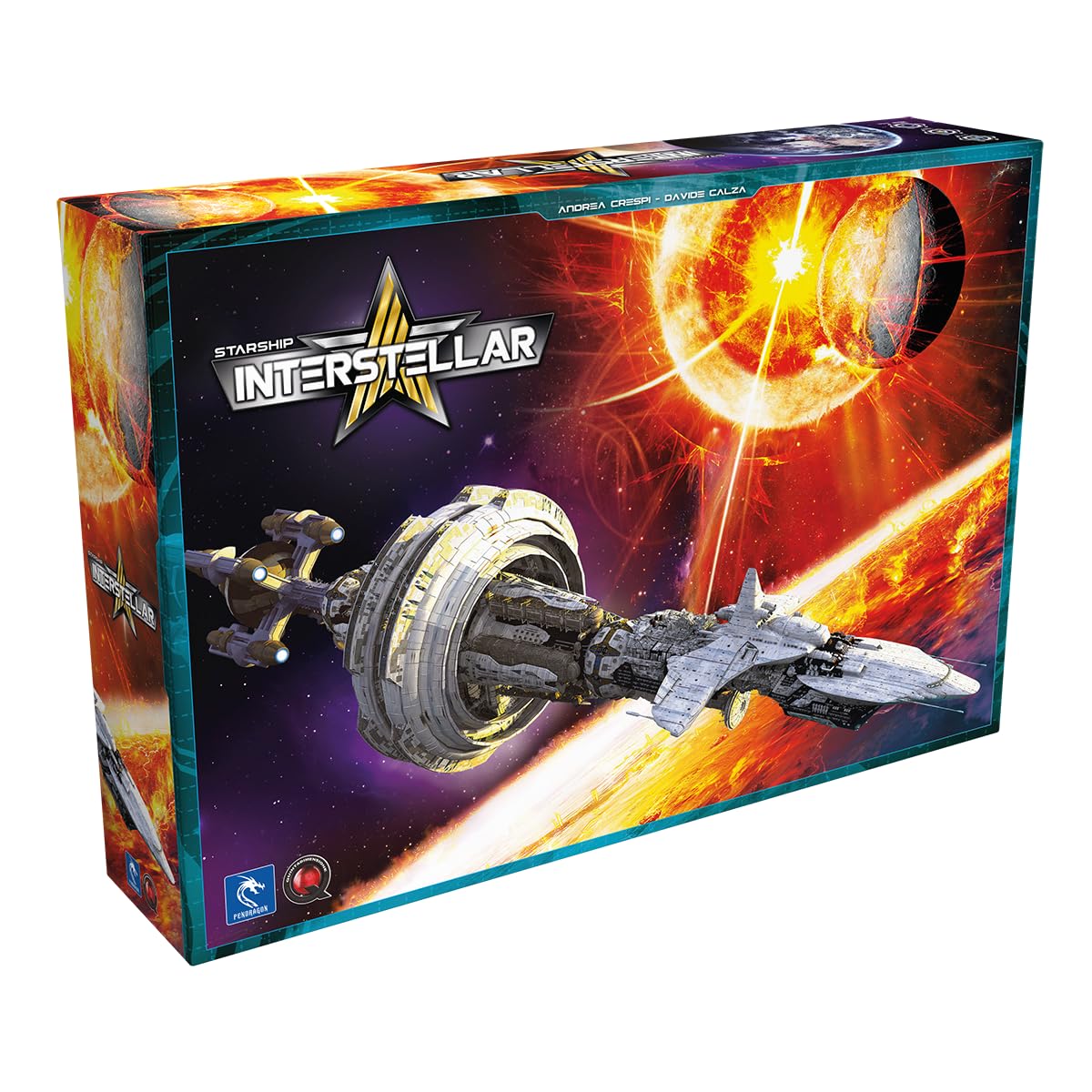 Asmodee Pendragon Game, Starship Interstellar, Juego Experto, Juego de Estrategia, 1-4 Jugadores, a Partir de 13 años, 150 Minutos, alemán