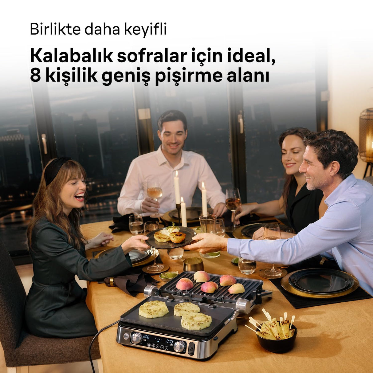 Braun MultiGrill 9 CG 9167, Plancha Eléctrica con Placas Planas, Parrilla y Gofres, 2 Termostatos Independientes, 3 Posiciones, Sonda Térmica, Apta para Lavavajillas, 2000W, Negro/Acero Inoxidable