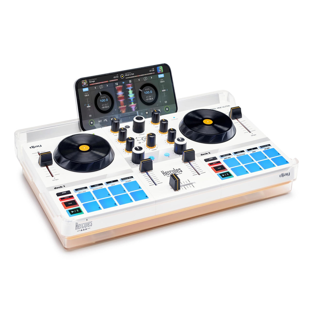 Hercules DJControl Mix Ultra: Controlador de DJ móvil para smartphones (iOS/Android)