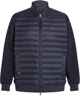 Tommy Hilfiger Sudadera con Cremallera BT-Mix Media Stand CLLR-B MW0MW39138 para Hombre, Azul, Talla 3XL, Azul (Desert Sky), 3XL Plus