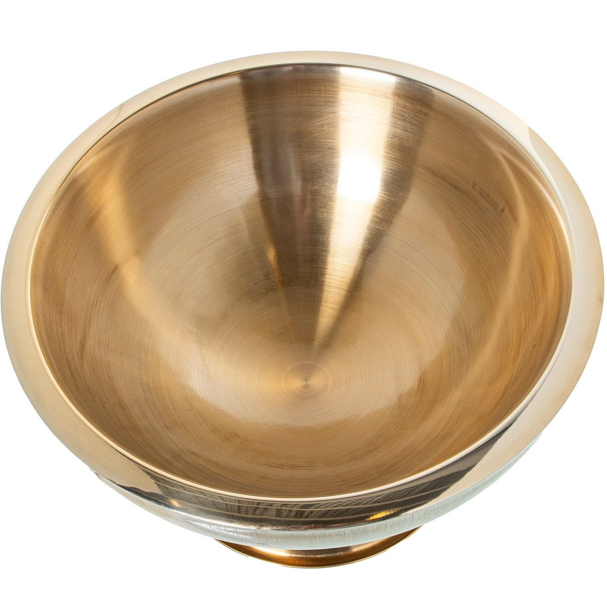 DRW Cuencofriador de Botellas de Acero Inoxidable Oro Mate Irregular 43x43x23 cm