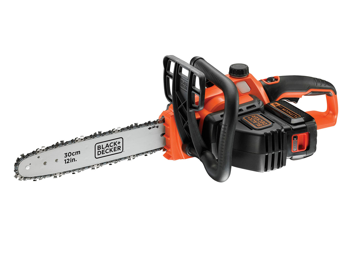Black+Decker GKC3630L25-QW - Motosierra inalámbrica (30 cm, 36 V, 2,5 Ah, 5 m/s, 1 batería, cargador de 1 hora)
