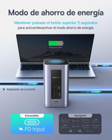 Baseus Docking Station, Nomos Air 12 in 1, Estación de Acoplamiento 2 Monitores con 2 * 4K HDMI, USB-A/C 10Gbps, Ethernet 1 Gbps, 100W PD, HUB USB C para Laptop DELL/HP/Lenovo/ASUS/Acer/Mac