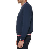 Tommy Hilfiger Chaqueta Bomber Ligera de Punto Acanalado Varsity, Midnight Soft Shell, XXXL para Hombre